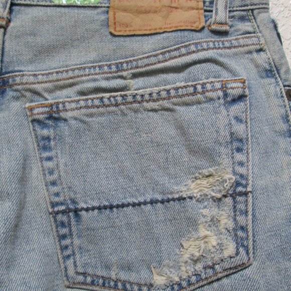 NWT Abercrombie & Fitch Distressed Jeans Youth 16 32x29 - Picture 5 of 9